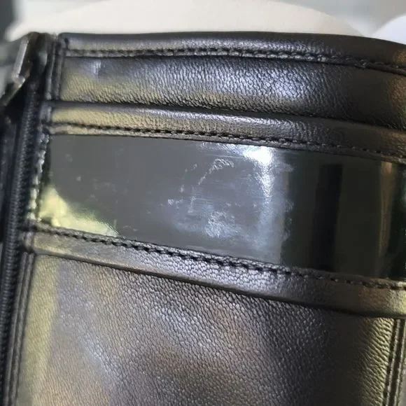 PRADA Tall Black Riding Boots Leather, Nappa Vernice Size 37 3W4567 - Picture 11 of 15